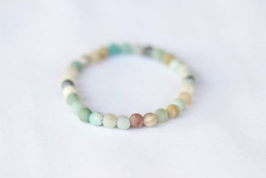 צמיד חרוזים אמזונייט לגבר