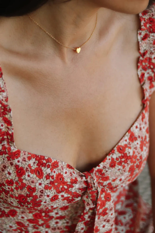 שרשרת לב זהב