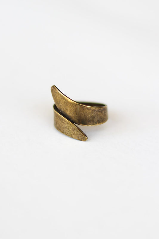 טבעת מתלפפת ברונזה לגברים