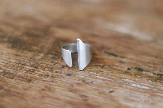 טבעת פתיחה קדמית כסף לגבר