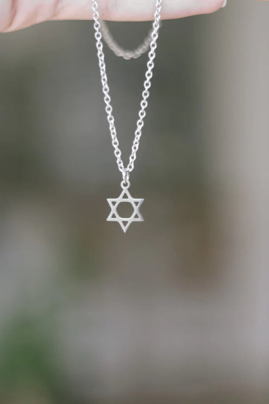 שרשרת מגן דוד כסף