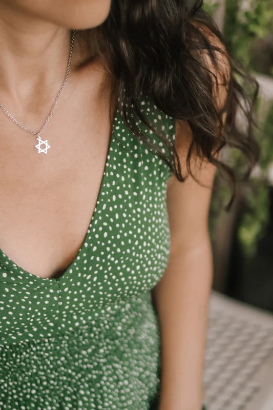 שרשרת מגן דוד כסף